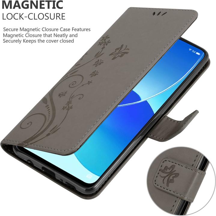 Immagine prodotto Cadorabo Copertina del libro a fiori (Oppo Reno 6 5G)