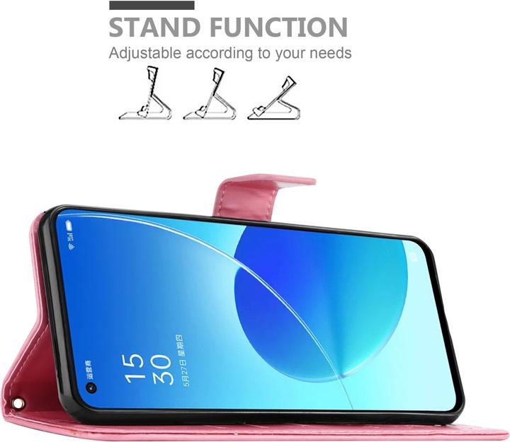 Produktbild Cadorabo Flower Book Hülle (Oppo Reno 6 5G)