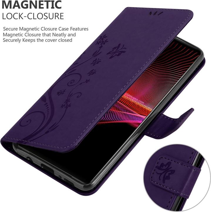Image du produit Cadorabo Pochette Flower Book (Sony Xperia 1 III)