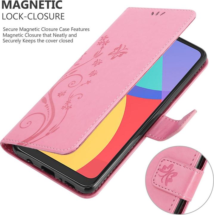 Produktbild Cadorabo Flower Book Hülle (Alcatel 1S (2021), Alcatel 3L)