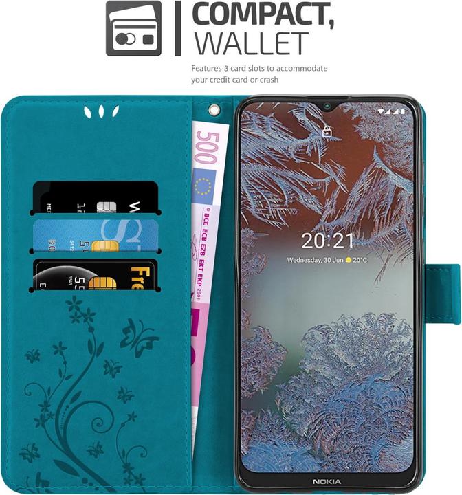 Actual product image Cadorabo Flower Book cover (Nokia G10, Nokia G20)