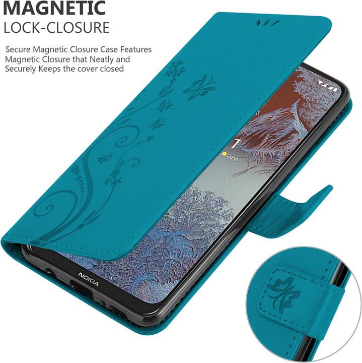Actual product image Cadorabo Flower Book cover (Nokia G10, Nokia G20)