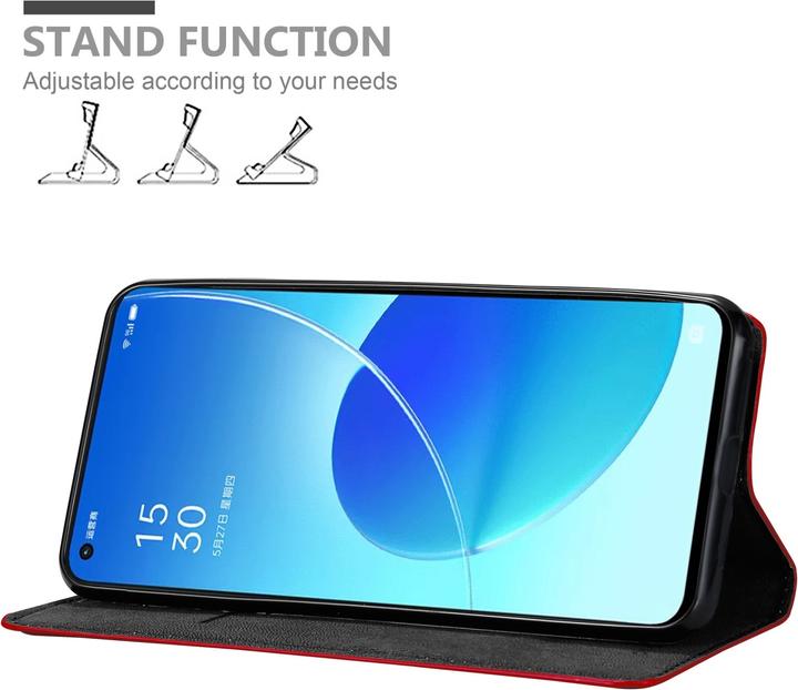 Actual product image Cadorabo Book Invis. Magnet sleeve (Oppo Reno 6 5G)