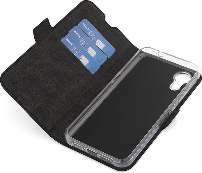 Image du produit Wave BookCase -suojakuori, Samsung Galaxy XCover7, musta (Samsung Galaxy Xcover 7)