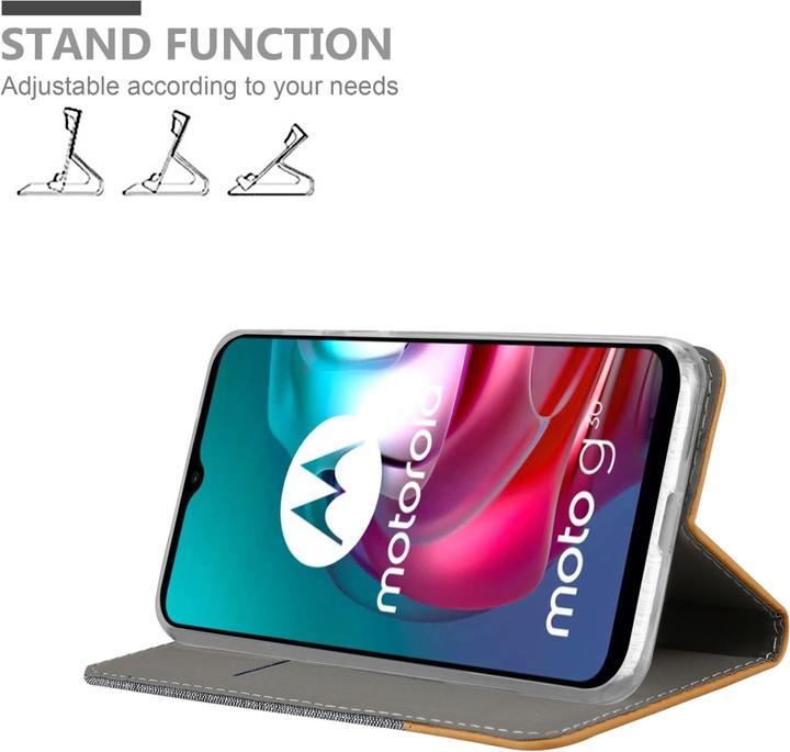 Produktbild Cadorabo Jeans Book Hülle (Motorola Moto G10, Motorola Moto G30)