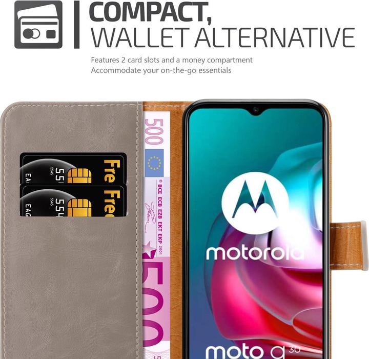 Produktbild Cadorabo Luxury Book Hülle (Motorola Moto G10, Motorola Moto G30)