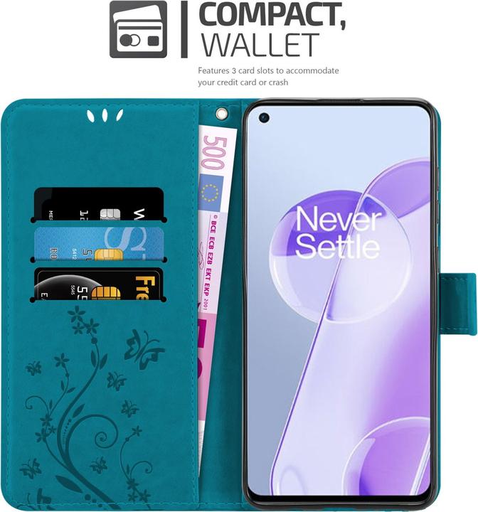 Image du produit Cadorabo Pochette Flower Book (OnePlus 9RT 5G)