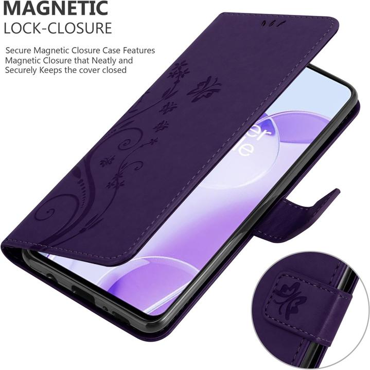 Produktbild Cadorabo Flower Book Hülle (OnePlus 9RT 5G)