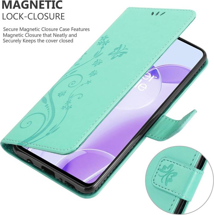 Produktbild Cadorabo Flower Book Hülle (OnePlus 9RT 5G)