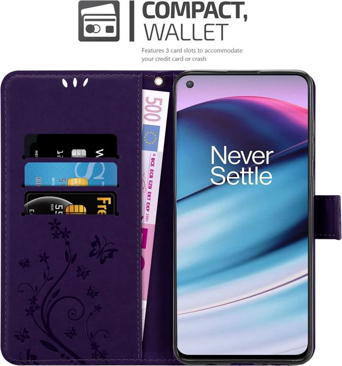 Produktbild Cadorabo Flower Book Hülle (OnePlus Nord CE 5G)