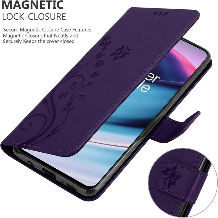 Produktbild Cadorabo Flower Book Hülle (OnePlus Nord CE 5G)