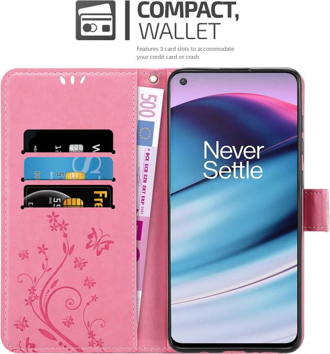 Produktbild Cadorabo Flower Book Hülle (OnePlus Nord CE 5G)