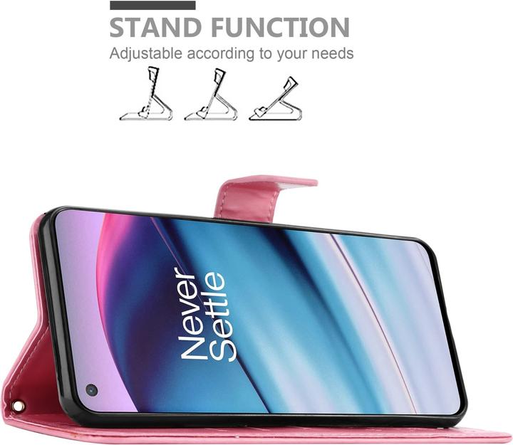 Produktbild Cadorabo Flower Book Hülle (OnePlus Nord CE 5G)