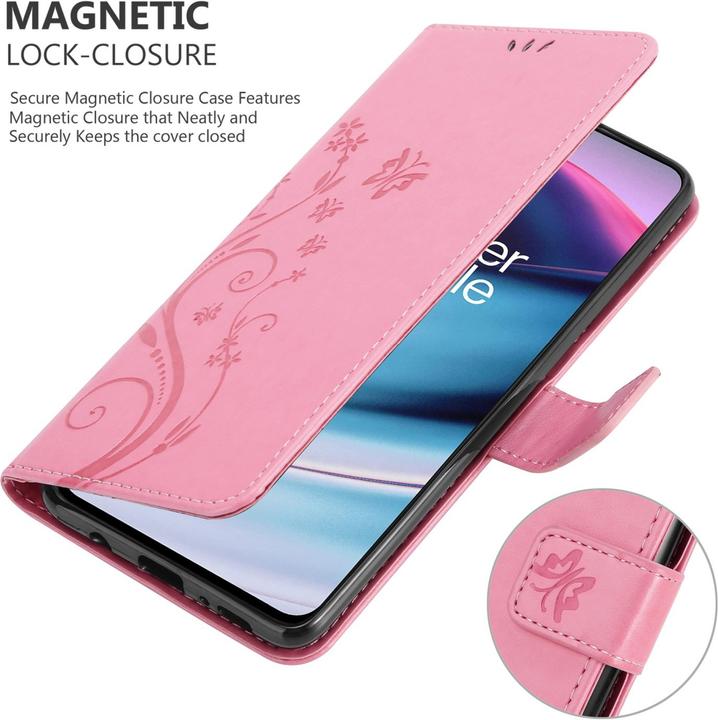 Produktbild Cadorabo Flower Book Hülle (OnePlus Nord CE 5G)