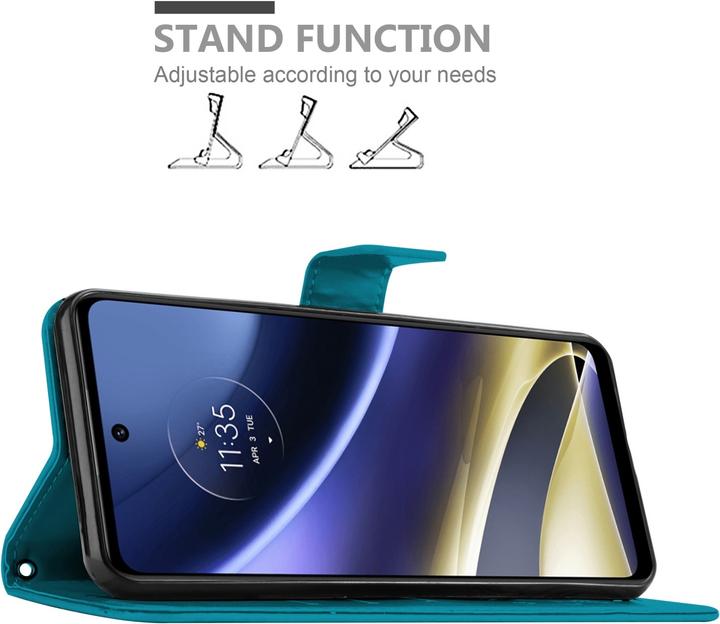 Produktbild Cadorabo Flower Book Hülle (Motorola Moto G51 5G)