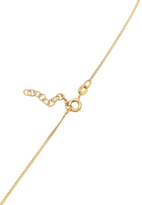 Produktbild Elli Halskette Choker Synthetischer Smaragd 925 Silber vergoldet (925 Sterling Silber, 36 cm)