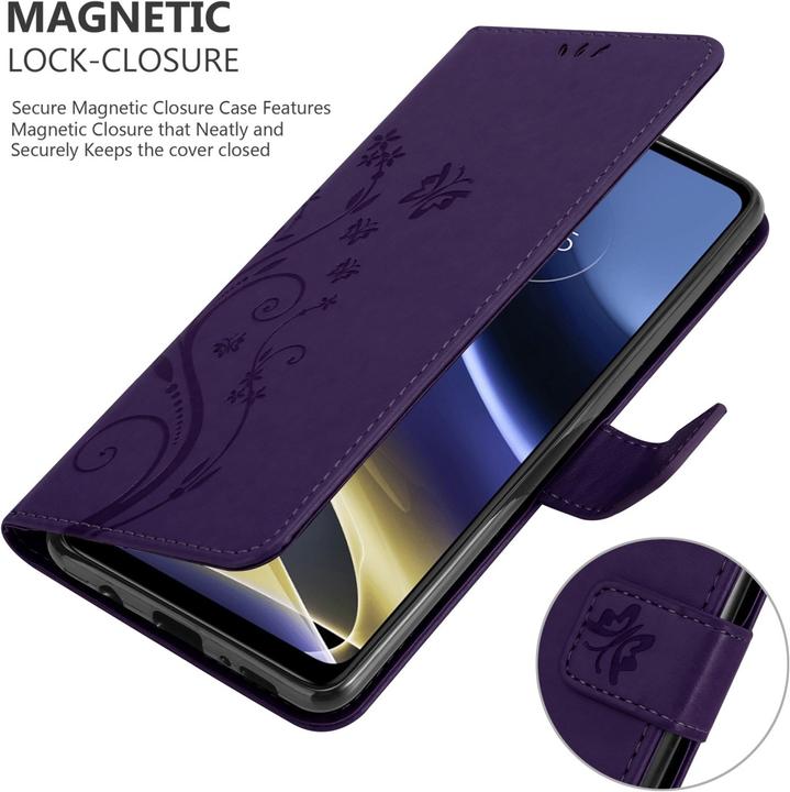 Image du produit Cadorabo Pochette Flower Book (Motorola Moto G51 5G)