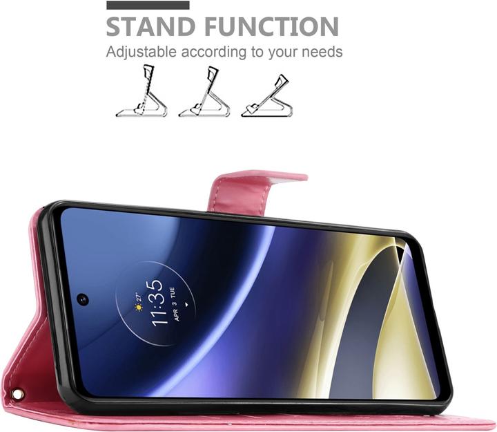 Image du produit Cadorabo Pochette Flower Book (Motorola Moto G51 5G)