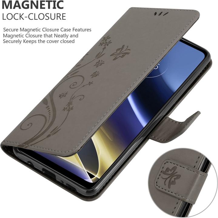 Image du produit Cadorabo Pochette Flower Book (Motorola Moto G51 5G)