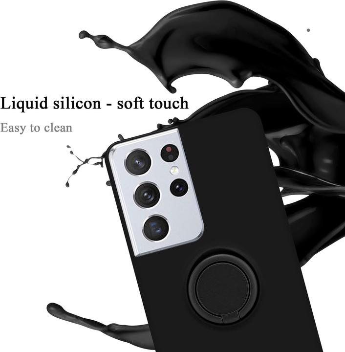 Productafbeelding Cadorabo TPU Vloeibare Ring Silicone Hoesje (Samsung Galaxy S22 Ultra)