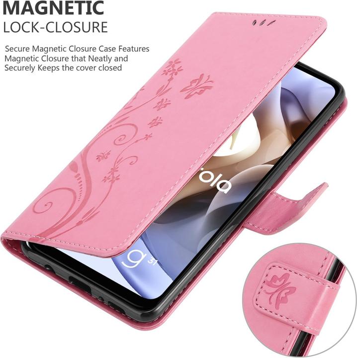 Immagine prodotto Cadorabo Copertina del libro a fiori (Motorola Moto G31, Motorola Moto G41)