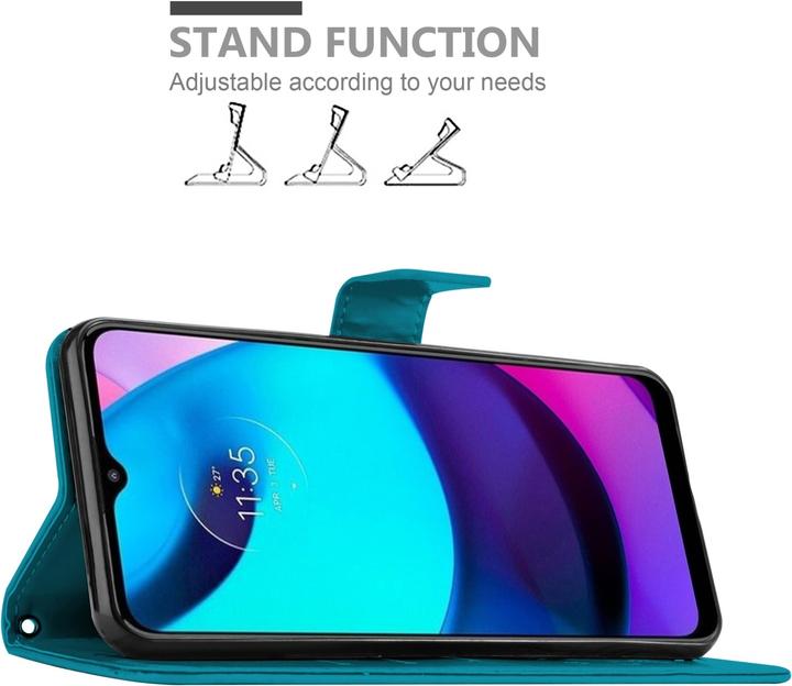 Produktbild Cadorabo Flower Book Hülle (Motorola E30, Motorola Moto E20, Motorola Moto E40)