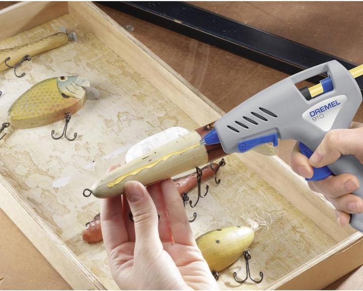 Image du produit Dremel Bâtons de colle transparents, bois, haute température, 65 g, Ø 7mm (12 pièces)