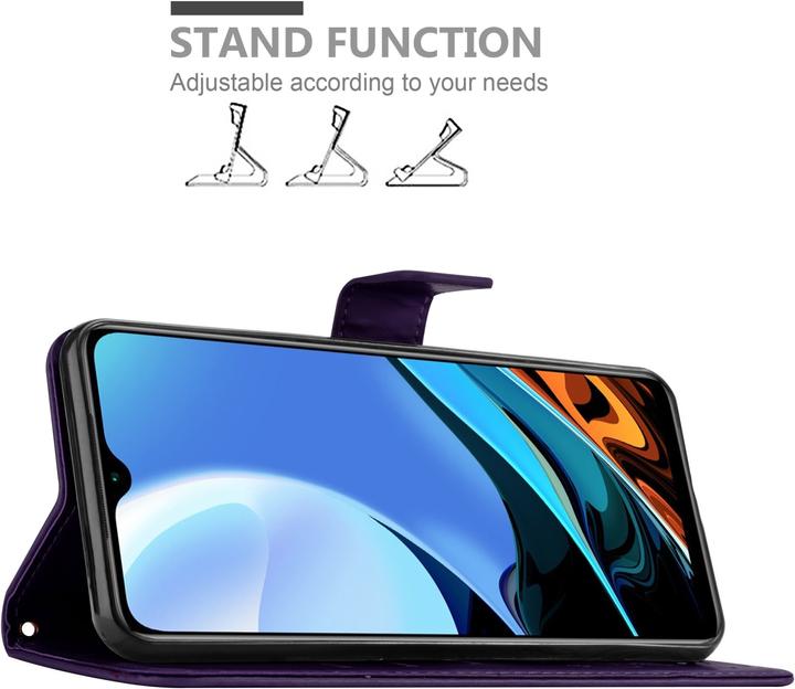 Image du produit Cadorabo Pochette Flower Book (Xiaomi Redmi 9T, Xiaomi Poco M3)