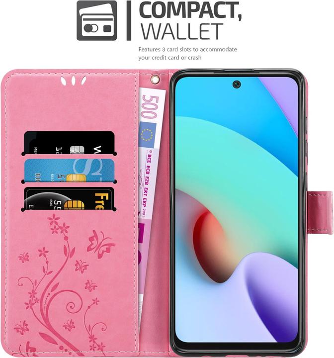 Actual product image Cadorabo Flower Book cover (Xiaomi Redmi 10)