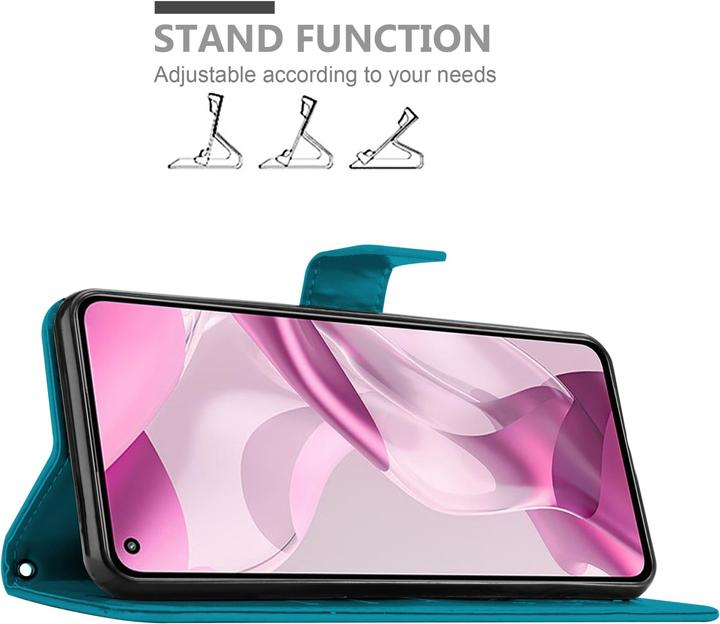 Produktbild Cadorabo Flower Book Hülle (Xiaomi Mi 11 Lite, Xiaomi Mi 11 Lite 5G)
