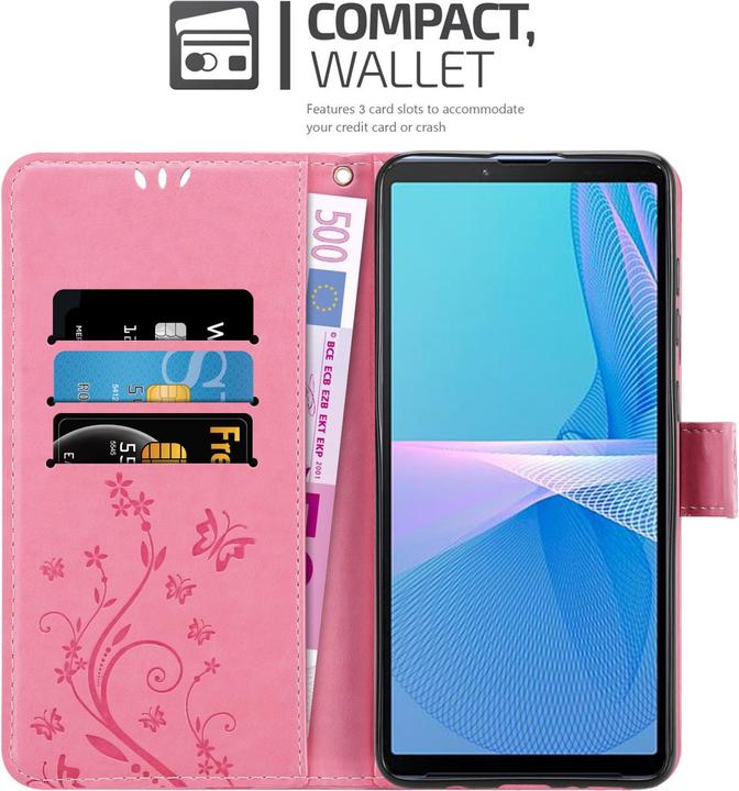 Actual product image Cadorabo Flower Book cover (Sony Xperia 10 III)