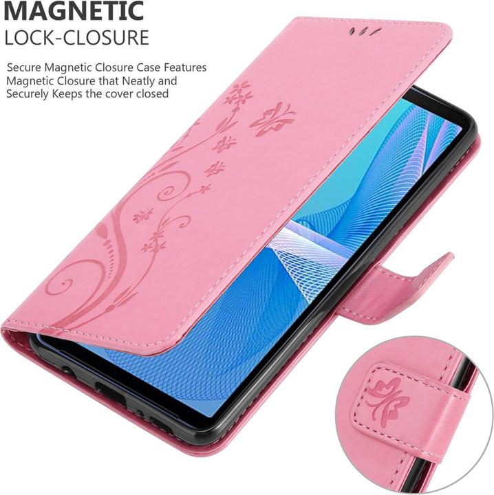 Actual product image Cadorabo Flower Book cover (Sony Xperia 10 III)