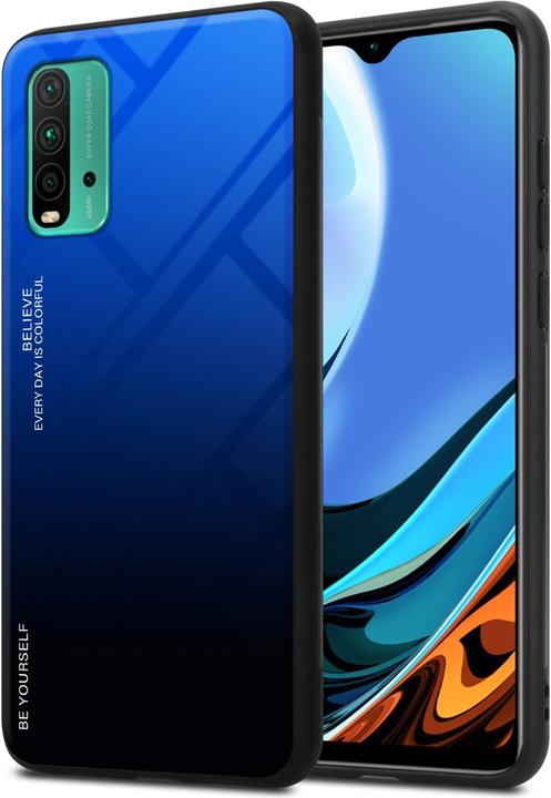 Productafbeelding Cadorabo TPU 2 Kleuren Glazen Hoesje (Xiaomi Redmi 9T, Xiaomi Poco M3)