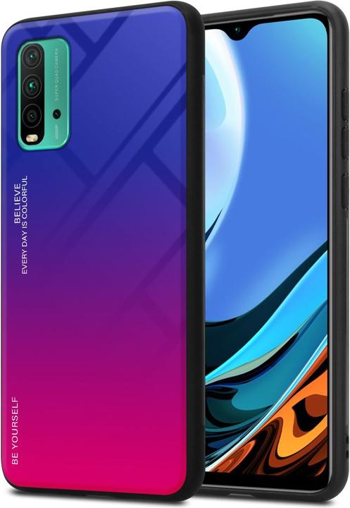 Productafbeelding Cadorabo TPU 2 Kleuren Glazen Hoesje (Xiaomi Poco M3, Xiaomi Redmi 9T)