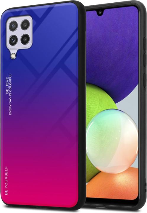Image du produit Cadorabo TPU 2 couleurs Housse en verre (Samsung Galaxy M22, Samsung Galaxy A22, Samsung Galaxy A32)