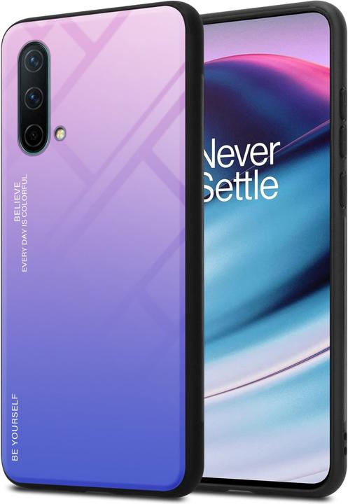 Productafbeelding Cadorabo TPU 2 Kleuren Glazen Hoesje (OnePlus Noord-CE 5G)