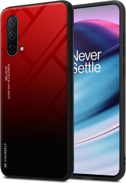 Productafbeelding Cadorabo TPU 2 Kleuren Glazen Hoesje (OnePlus Noord-CE 5G)