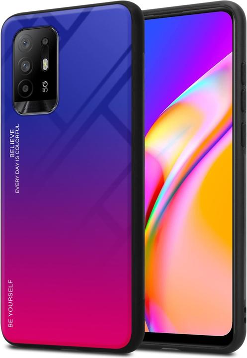 Image du produit Cadorabo TPU 2 couleurs Housse en verre (Oppo A94 5G)