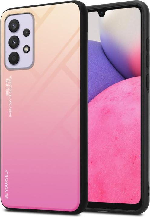 Productafbeelding Cadorabo TPU 2 Kleuren Glazen Hoesje (Samsung Galaxy A33 5G)