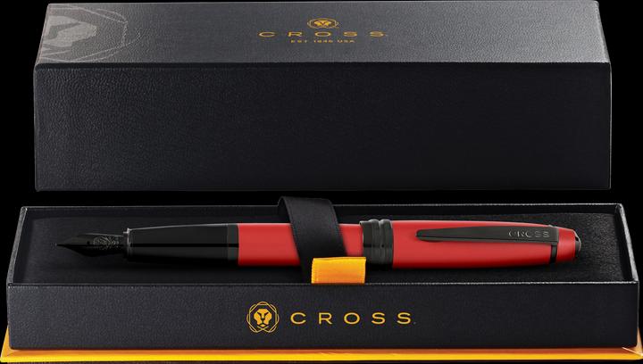 Image du produit Cross Stylo plume Bailey Laque rouge, plume PVD noire XF (Laque rouge, 1 x)