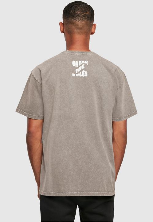 Actual product image Merchcode Break The Rules Acid Washed Heavy Oversized Tee - 113673 (L)