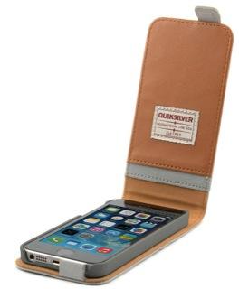 Produktbild Proporta Quiksilver Canvas Flip Case für iPhone 5/5S/SE Grau (Apple iPhone 5, Apple iPhone 5s)