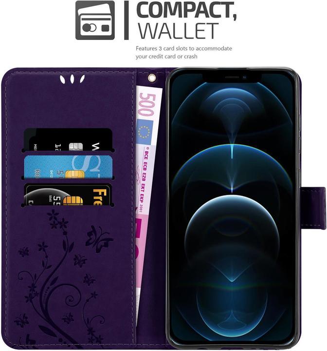 Image du produit Cadorabo Pochette Flower Book (Apple iPhone 13 Pro Max)