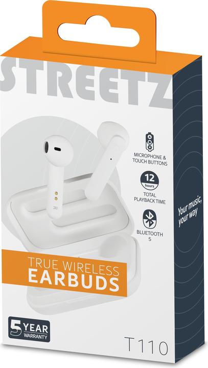 Produktbild Streetz Semi In-Ear Kopfhörer (4 h, Kabellos)