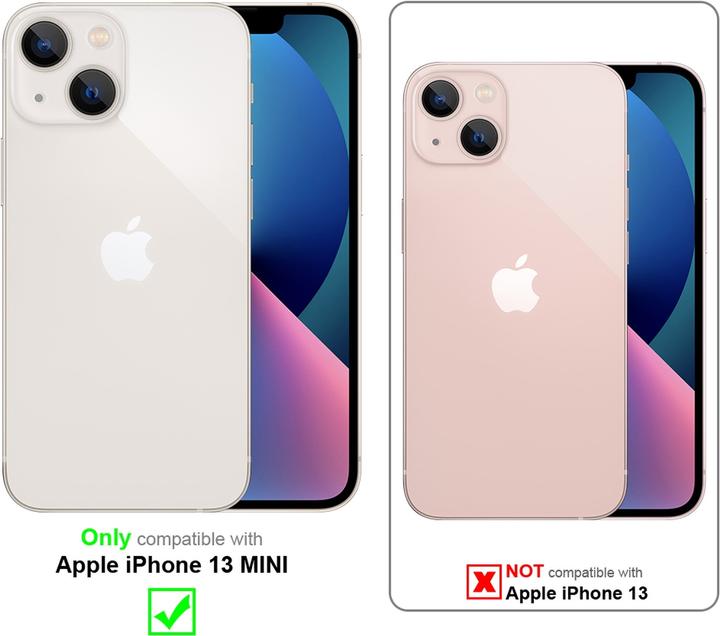 Productafbeelding Cadorabo TPU 2 Kleuren Glazen Hoesje (Apple iPhone 13 mini)
