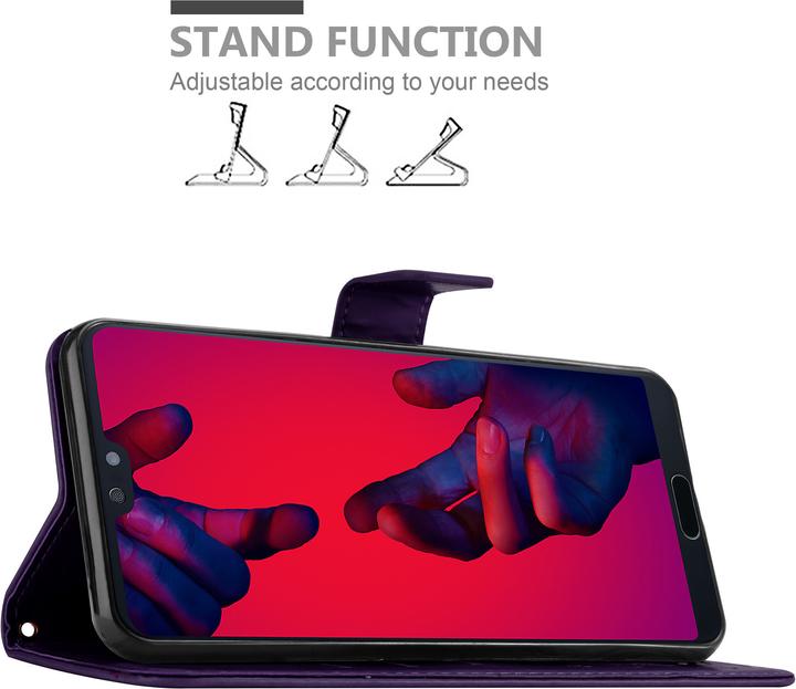 Actual product image Cadorabo Flower Book cover (Huawei P20 Pro, Huawei P20 Plus)