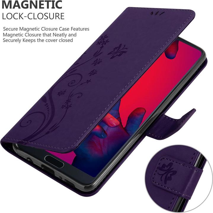 Actual product image Cadorabo Flower Book cover (Huawei P20 Pro, Huawei P20 Plus)