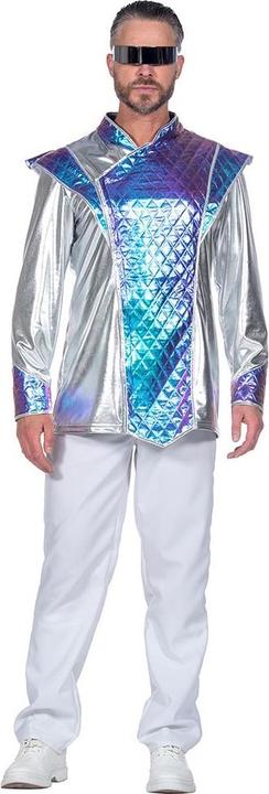 Wilbers Men's Space Man costume, metallic