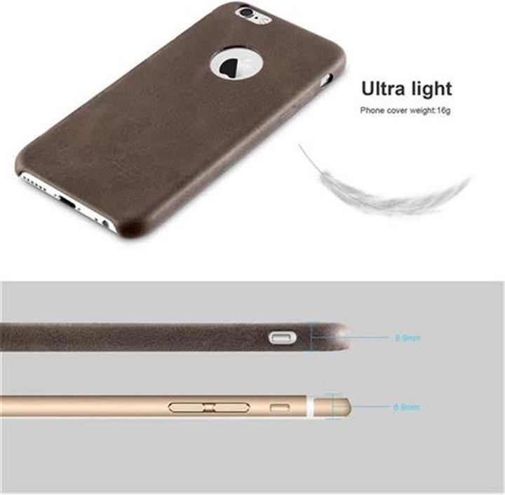 Image du produit Cadorabo Couverture rigide en similicuir avec structure (Apple iPhone 6)