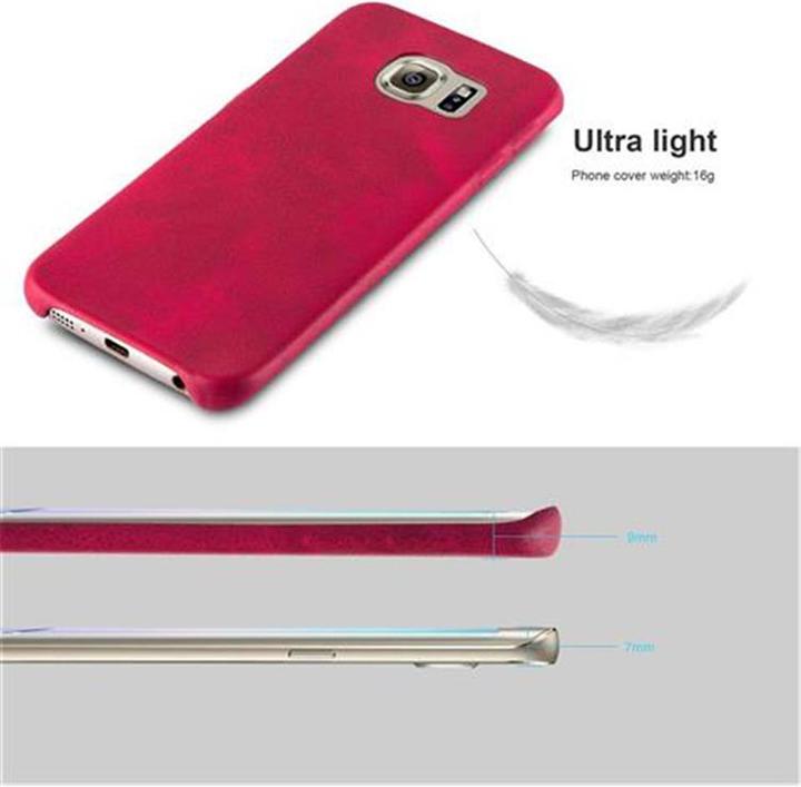 Immagine prodotto Cadorabo Copertina rigida in similpelle con struttura (Samsung Galaxy S6 Edge)